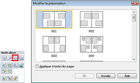 figure: boîte de dialogue Modifier la présentation