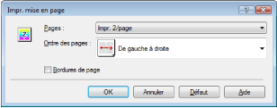 figure : Boîte de dialogue Impr. mise en page