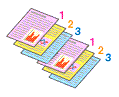 figure : Imprimer à partir de la dernière page/Assembler