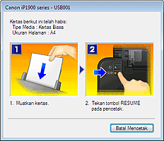 gambar:Tampilan Kesalahan Monitor Status Canon IJ