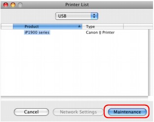 gambar: Printer List in Mac OS X v.10.5.x