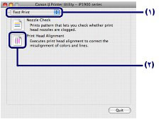 الشكل: مربع الحوار Canon IJ Printer Utility