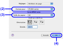 figure : Boîte de dialogue Configuration de la page