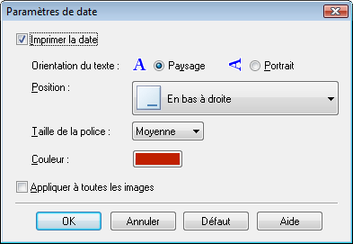 figure: boîte de dialogue Paramètres de date